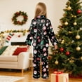 thumbnail image 5 of Gubotare Cute Girl Christmas Pajamas Girls 2 Piece Floral Pajama Set Long Sleeve Wide Leg Set Cute Pjs Loungewear Sleepwear Size 9-10 (Black,9-10 Years), 5 of 9