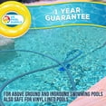 thumbnail image 4 of U.S. Pool Supply Professional 16" Weighted Flexible Swimming Pool Vacuum Head with Side Brushes, Swivel Hose Connection, EZ Clip Handle - Heavy Duty, Clean Floor Debris, Connect 1-1/4" or 1-1/2" Hose, 4 of 4