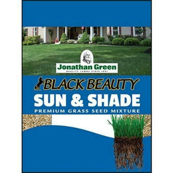 Jonathan Green 12005 Black Beauty Sun & Shade Grass Seed Mixture, 7 Lb