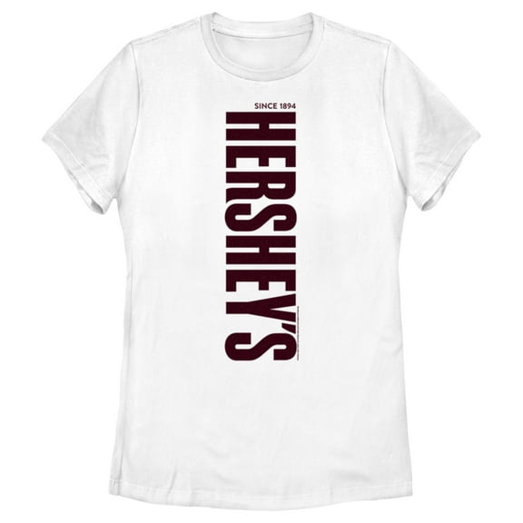 Women's HERSHEY'S Vertical Logo  Graphic Tee White X Large