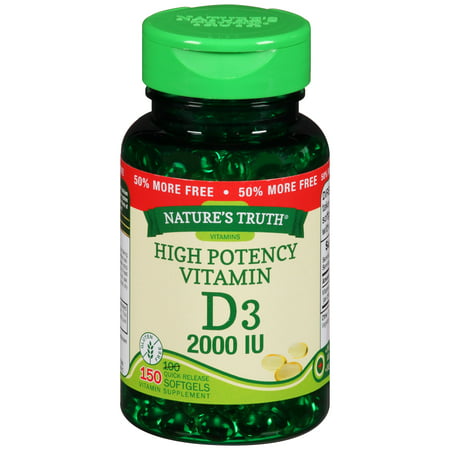 Nature's Truth® High Potency Vitamin D3 Herbal Supplement Quick Release Softgels 150 ct