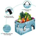 Large Capacity Reusable Foldable Oxford Cloth Storage Bin Cube