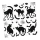 thumbnail image 1 of Pegatinas para ventanas de Halloween con murciélagos espeluznantes, decoraciones de Halloween impermeables para 264 cm x 18 cm x 01 cm, 1 of 9