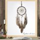 thumbnail image 3 of Atrapasueños Hecho A Mano Tradicional Indio Atrapasueños Buenos Sueños Pared Dormitorio Coche Adorno Decorativo Regalo Marrón, A, 3 of 5