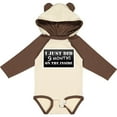 thumbnail image 3 of Inktastic 9 Months on the Inside Boys or Girls Long Sleeve Baby Bodysuit, 3 of 5