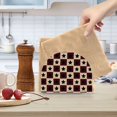 thumbnail image 2 of Yayeee Napkin Holder for Table Set of 2 Kitchen Paper Tissue Organization, Checkered Stars Pattern, 2 of 8