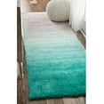 thumbnail image 1 of nuLOOM Ariel Ombre Shag Runner Rug, 2 6" x 8, Turquoise, 1 of 2