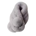 thumbnail image 2 of Fur Collar Scarf for Women Faux Fur Scarves Neck Shrug for Spring Fall Winter Coat Dress, 2 of 8