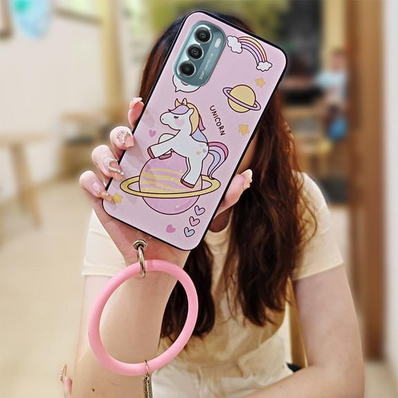 LYM-Phone Case For MOTO G Stylus 5G 2022, heat dissipation Soft Case Protective Bracelet Funny Anti-knock Cartoon Personality Youth Waterproof Creative Dirt-resistant Solid Color Cute