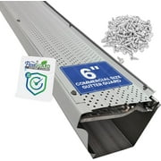 FlowGuard Gutter Guards 30-Year 6" Commercial Gutter Cover System - White - 102ft