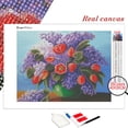 thumbnail image 3 of EverShine-pintura con diamantes de imitación, mosaico de flores, Cuadrado completo, imagen nueva 2023, bordado de diamantes, lila, lavanda, arte de pared, 3 of 4