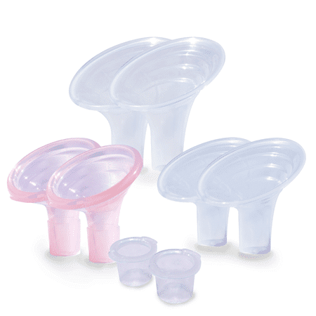 - Pumpin' Pal Set Regular premium angled breast pump flanges fit Medela, Lansinoh, and Hygeia pumps - Does not fit in Spectra flanges