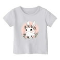 thumbnail image 3 of Girls Shirts Size 12-13 Girls Clothes Girl's Cute Easter Print Round Neck Short Sleeved Casual T Shirt Top 7454, 3 of 3