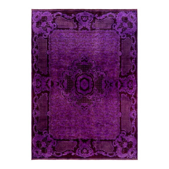 Fine Vibrance One-of-a-Kind Handmade Area Rug - Purple, 10' 2" x 14' 0"