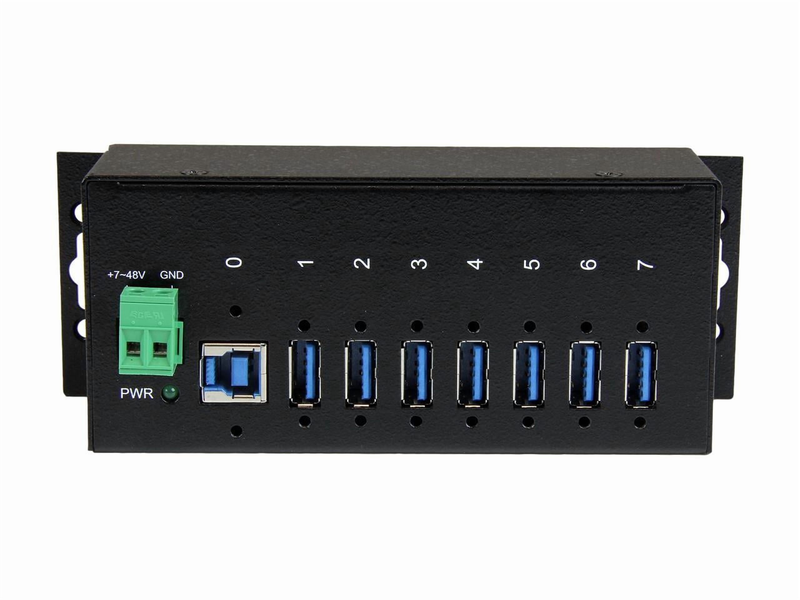 RUGGED METAL 7PORT USB 3.0 HUB DIN RAIL & SURFACE MOUNTABLE HUB