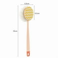 thumbnail image 4 of Msgweeeg Cleaning Brushes for Household Use Bath Brush Double-sided Rubbing Artifact Long Handle Soft Bath Brush Bath Ball Detachable, 4 of 4