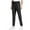 #Black, variant on DPTALR Men's Fashion Elastic Waist Solid Color Casual Pants with Drawstring and Pockets,Black Big and Tall Men S