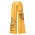 thumbnail image 5 of WILLBEST Pantalones Casuales para Mujer, Holgados, de Pierna Recta, Cómodos, con Cintura Elástica, para Uso Diario, Moda de Primavera y Verano. Extra Grande, 5 of 5
