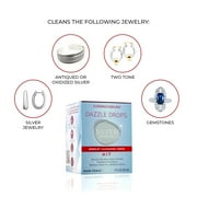Connoisseurs Dazzle Drops Silver Jewelry Cleaner، Cleans All Silver Jewelry and Gemstones، 1 fl oz
