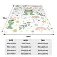 thumbnail image 3 of Balery Frog and Mushrooms Manta de Felpa Suave y Acogedora – Cobija de Franela Aterciopelada para Cama, Lavable y Cálida para Sofá, Mascotas, Transpirable-40"x30", 3 of 7
