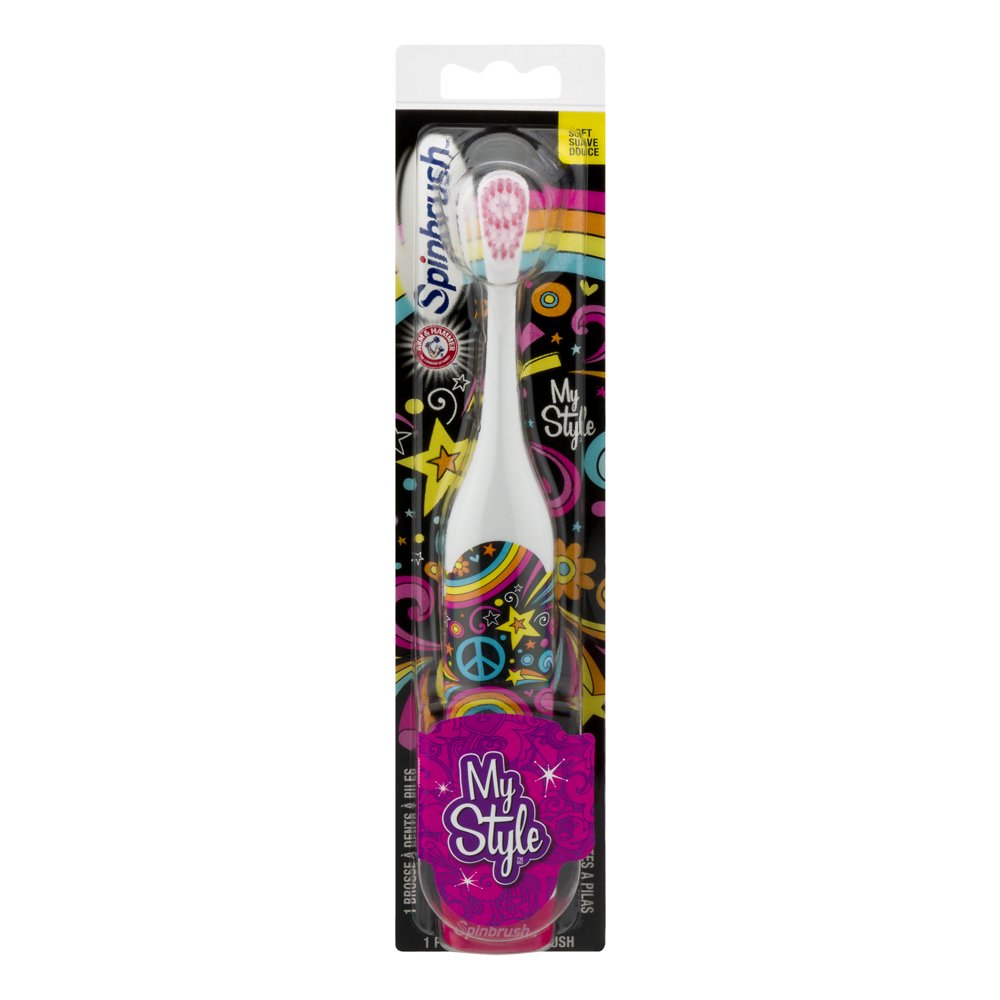 Arm & Hammer Spinbrush My Style Electric Battery Toothbrush, 1 count