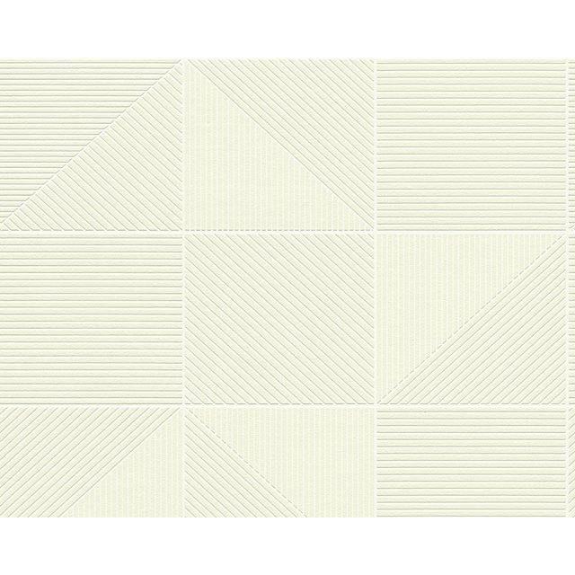 AISSLINGER - Vintage Carreaux de Pierre Bois Moderne Lignes Vert Clair Papier Peint Rouleau