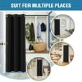 thumbnail image 6 of H.VERSAILTEX Contemporary Blackout Grommet Curtains, 42" x 80", 1 Panel, Black, 6 of 8
