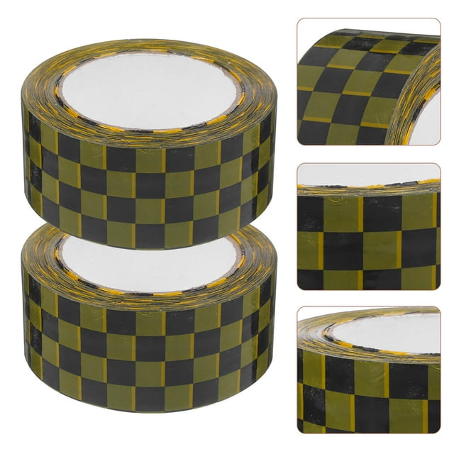 FONWILYO Patterned Duct Tape with Retro Chessboard Design for Stylish Package Sealing