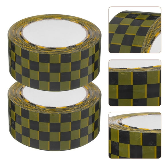 FONWILYO Patterned Duct Tape with Retro Chessboard Design for Stylish Package Sealing