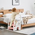 thumbnail image 3 of Step Stool for Bathroom Sink,Adjustable 3 Step Stool for Kids,Kitchen Standing Tower,Children Learning Helper Stool with Safety Handles and Non-Slip Pads,Pink, 3 of 8