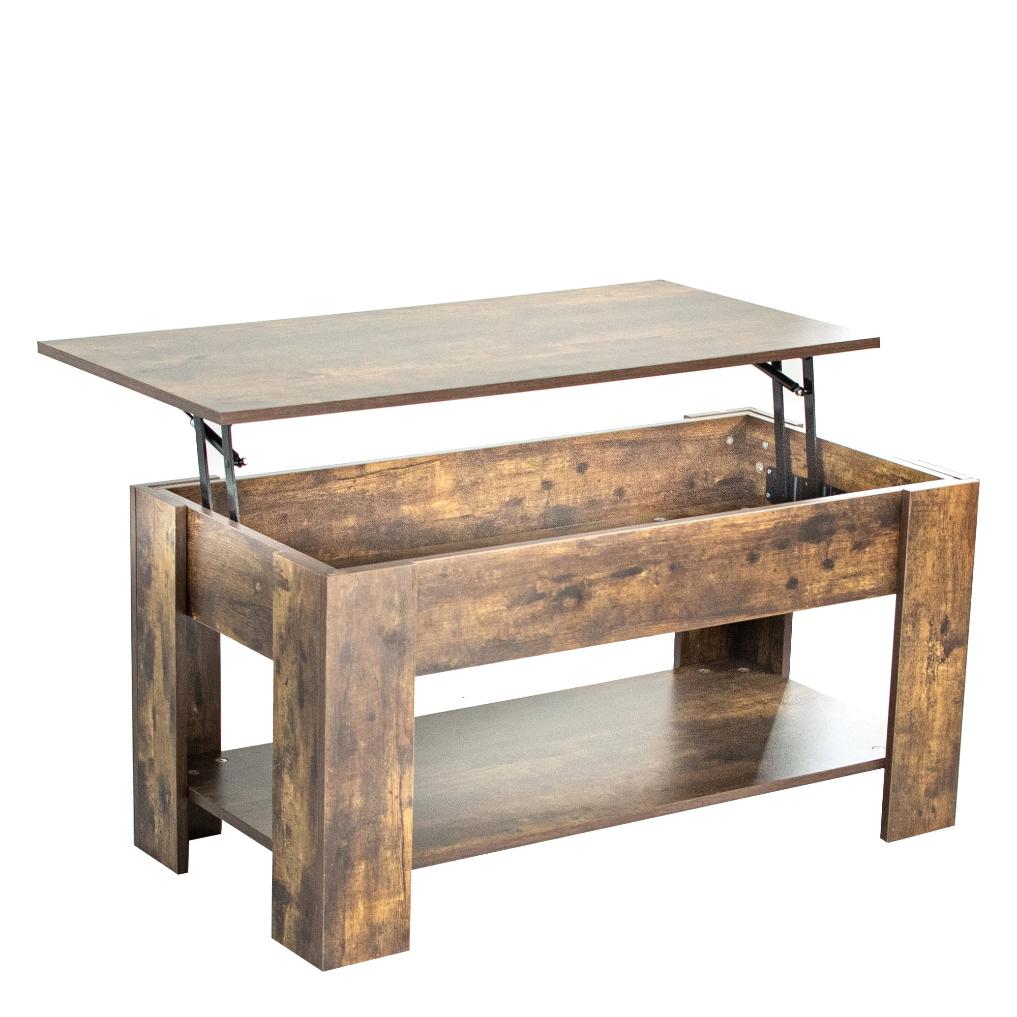 Resenkos Lift Top Coffee Table with Hidden Compartment and Storage Shelf Rising Tabletop,Brown Resenkos Lift Top Coffee Table with Hidden Compartment and Storage Shelf Rising Tabletop,Brown
