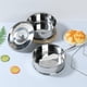 thumbnail image 2 of Vaporizador de Acero Inoxidable de 2 Niveles con Capacidad de 2,4 Cuartos de Galón y Tapa Apilable, Molde para Flan, Sartenes Antiadherentes para Cocinar Al Vapor, 2 of 5