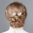 thumbnail image 3 of 3 Pcs Peignes de Mariée Perles Strass Peigne Scintillant pour Mariage, 3 of 9