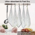 thumbnail image 3 of Bamboo dish cloths 10pcs for kitchen, washable & absorbent towels, 3 of 5