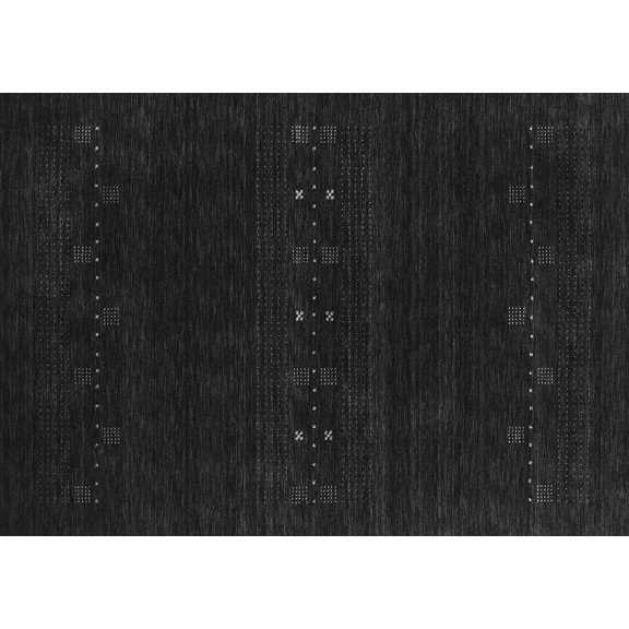 Ahgly Company Indoor Rectangle Abstract Gray Contemporary Area Rugs, 3' x 5'
