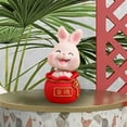 thumbnail image 4 of WLPZXP Chinese Resin Statues Figurine Sculpture, Tabletop Desk Decoration Car Dashboard Pink Lucky, 4 of 6