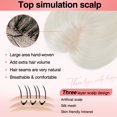 thumbnail image 3 of Hair Toppers Flufymooz, pelo humano auténtico, 25 cm, 150% de densidad, 3 of 7