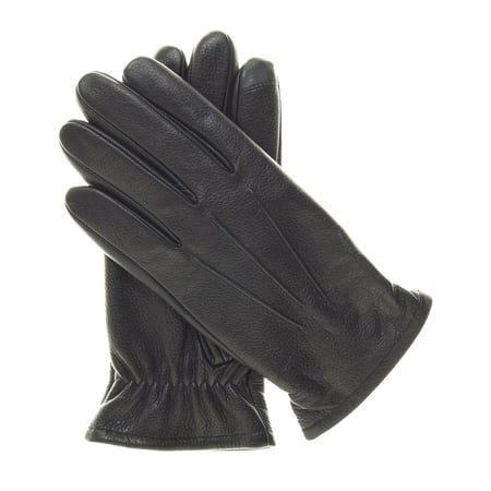 Pratt and Hart Men's Thinsulate Lined Touchscreen Leather (Best Leather Touchscreen Gloves)