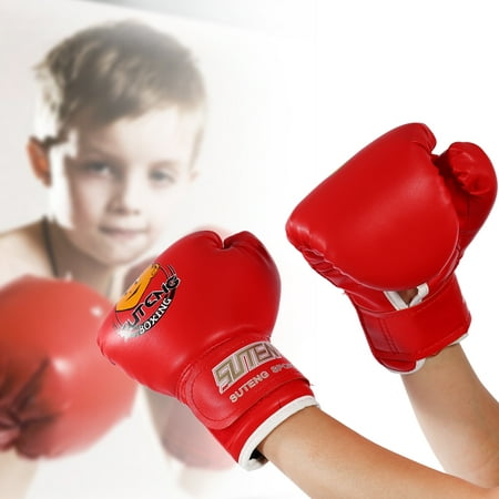 Knifun 3Colors Child Boxing Fighting Muay Thai Sparring Punching Kickboxing Grappling Sandbag Gloves, Kid Fighting Gloves, Child Boxing (Best Gloves For Muay Thai)