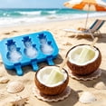 thumbnail image 1 of Ainf Cute Silicone Ice Homemade Popsicle Maker Easy Release Snowman Ice Maker, 1 of 6