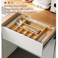 thumbnail image 4 of Organizador de Cubiertos,Expandible Organizador de Cubiertos para Cajon,Organizador de Cajones de Cocina,Bandeja para Cubierto,8 Divisores Pl&aacute;stico para Cosm&eacute;tico Papeler&iac, 4 of 9
