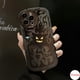 thumbnail image 4 of Funda Compatible Con iPhone 14 13 12 Mini 11 Pro X XR XS Max SE 2020 6 6S 7 8 Plus Translucencia De Ojo Grande Motivo Rojo Amarillo Demonio, 4 of 4