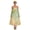 Green, variant on URSOFINE Princess Tiana Costume Women Green Flower Headband Gloves Halloween Fairy Dress Cosplay Outfits