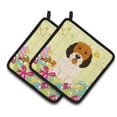 thumbnail image 1 of Carolines Treasures BB6079PTHD Easter Eggs Petit Basset Griffon Veenden Paire de Porte-Pots, 1 of 3
