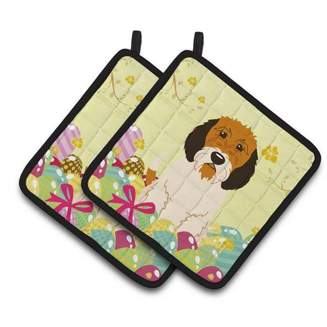 Carolines Treasures BB6079PTHD Easter Eggs Petit Basset Griffon Veenden Paire de Porte-Pots