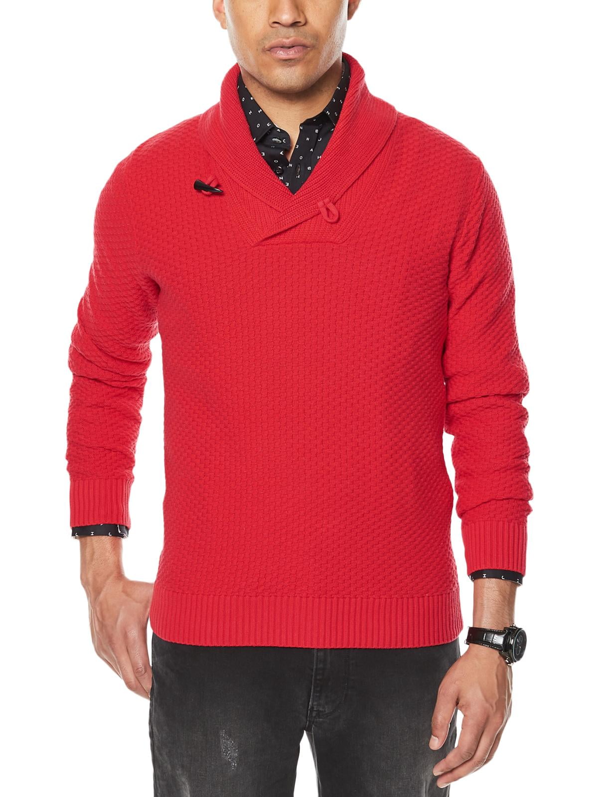 Sean John Mens Shawl-Collar Sweater 