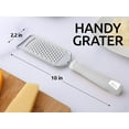thumbnail image 2 of Zulay Kitchen Professional Cheese Grater Stainless Steel - Durable Rust-Proof Metal Lemon Zester Grater With Handle (White), 2 of 7