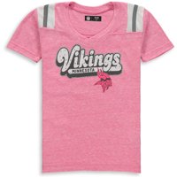 Minnesota Vikings New Era Girls Youth Star of the Game Tri-Blend T-Shirt - Pink
