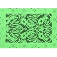 thumbnail image 1 of Ahgly Company Indoor Rectangle Abstract Emerald Green Modern Area Rugs, 8' x 12', 1 of 4