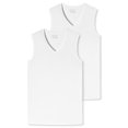thumbnail image 1 of SCHIESSER Tanktop para Hombre 2-Pack - Serie "95/5", Cuello en V, S-XXL Blanco M (Medium), 1 of 3